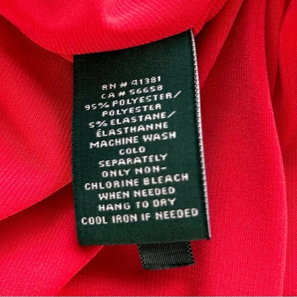 Lauren Ralph Lauren Stretch Skater Style Ponte Dress Sz 10 Crazy Coral NWT - Picture 4 of 7